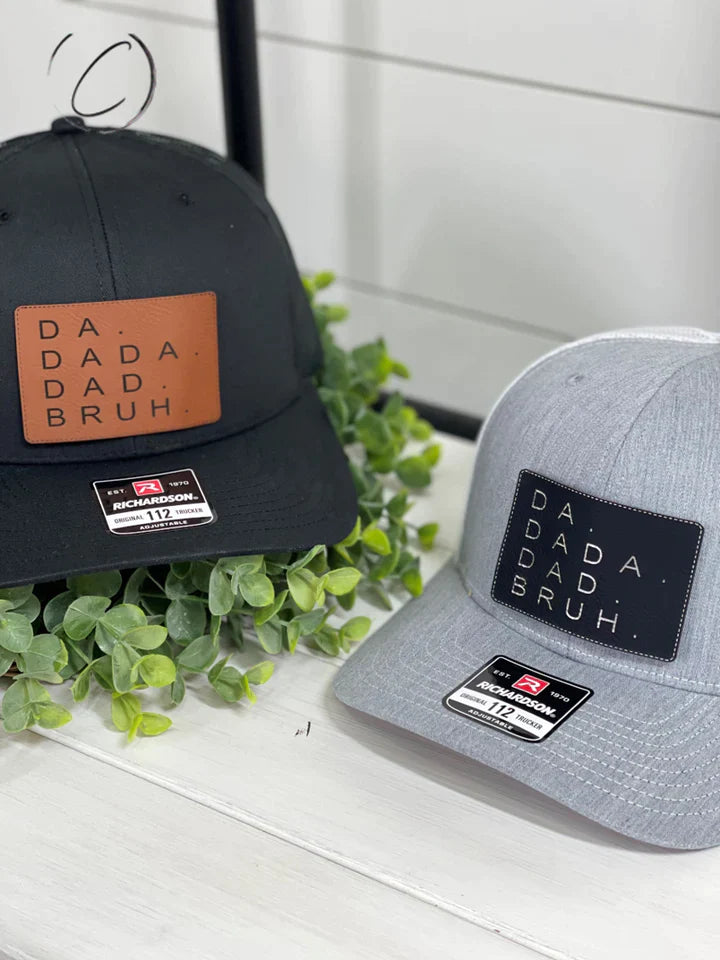 Vegan Leather Patch Hat in Assorted Prints