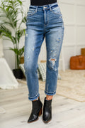 Harley Distressed Ankle Hem Jeans