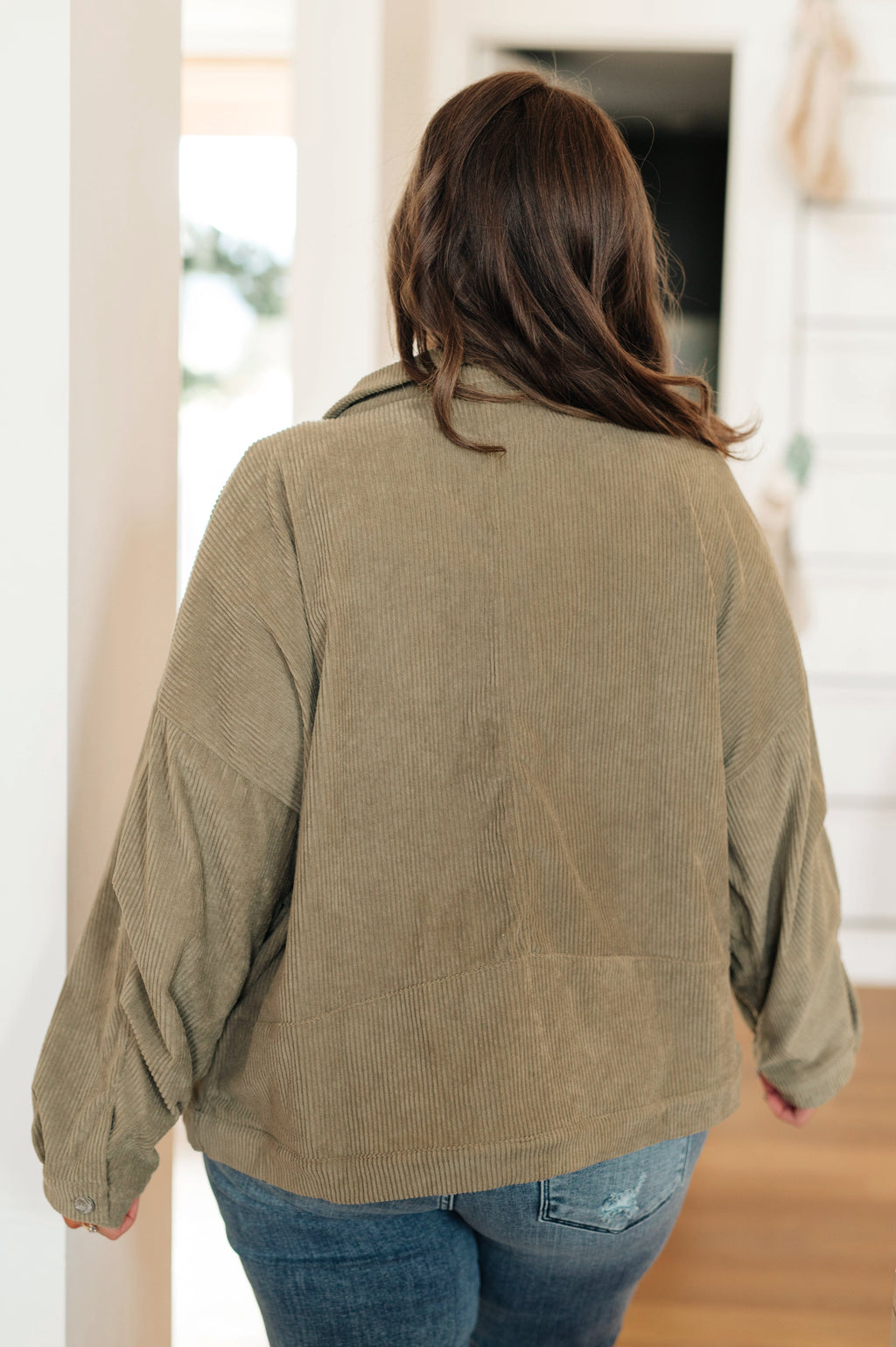 Primrose Corduroy Jacket in Olive